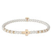 Gold Side Cross Bracelet