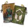 St. Patrick Coin or Rosary Zip Purse with Celtic Cross design on reverse side
