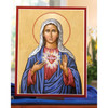 3x4 Immaculate Heart Icon in a devotional setting