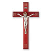 11" IHS Engraved Rosewood Crucifix