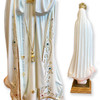 Detail and Back images of the Our Lady of Fatima 25.5" #3474