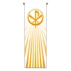 7612 Printed Chi-Rho Banner 3' x  9'