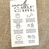 Candle Care Instructions included with the Soy Saint Michael Candle with Medal