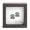 Paw Prints on My Heart Mini Plaque