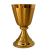 Chalice with Cross in Satin Gold