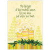 Single May the Light Christmas Card and comes with one envelope