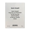 Back of the Saint Joseph Window Sticker