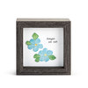 4" square Forget Me Not Mini Shadow Box