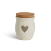 DEMDACO's Grey Warm Heart Small Candle