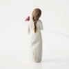 Back view of The Messenger Willow Tree Figurine