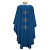 BV 2027 Chasuble with Cross & Thorns blue