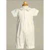 Back of the Patrick Boy's Baptism Romper with Shamrock