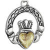 Detail photo of the Celtic Knot Connemara Claddagh Pendant