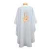 851 Chasuble with Dove, Cross & Wheat White
