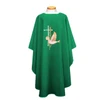851 Chasuble with Dove, Cross & Wheat Kelly