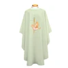 851 Chasuble with Dove, Cross & Wheat Off-White