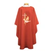 851 Chasuble with Dove, Cross & Wheat Rose
