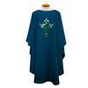 860 Chasuble with Easter Lily Design Blue