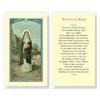 Laminated St. Brigid Prayer Card