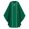 Assisi Chasuble in Elias with Cross and Banding Green