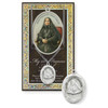 Pewter St. Frances Mother Cabrini Necklace and pamphlet