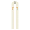 3858 Celtic Overlay Stole White