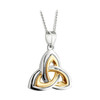 Two Tone Trinity Knot Necklace