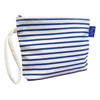 Blue & White Striped Inis Cosmetic Bag