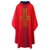 011S Chasuble with Lucerne Applique Red