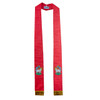 18143 Agnus Dei Overlay Stole from MDS Red