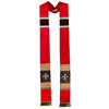 1985 Holy Cross Stole with Hand Embroidery Red