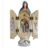 Inside view of the Painted Our Lady of Grace Annunciation Statue