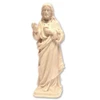 Detail of the 3 IN Natural Wood Sacred Heart Jesus Statue