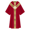 7-3169 Dalmatic in Dupion Dk Red