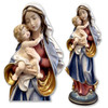 Italian Wood Carved Mother of Peace Statue and a detail image
