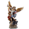 6-1/2" Italian Crafted Wood Saint Michael Statue