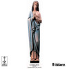 Wood Carved 640/40 Demetz Immaculate Heart of Mary Statue