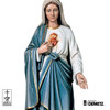 Detail photo of the 640/129 Demetz Sacred Heart of Mary Statue carved in Linden wood and painted