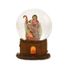Snow glittering inside of the Fontanini Mini Holy Family Dome