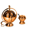 1100-123 Round Censer with Boat & Spoon