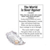 The World is Your Oyster Charm and Message Card