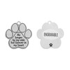 Front and Back of the Pet Memorial Charm