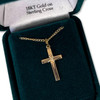 Gold Plated Cross Necklace with Star