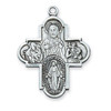 Detail of the Sterling 4Way Cross Necklace