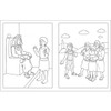 More examples of inside pages to color in The Beginner's Bible Coloring Book
