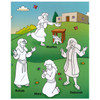An inside page activity in the Super Girls of the Bible Activity Book