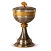 K914 Ciborium in Gold and Oxidized Silver