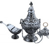 677 Ornate Censer in Silver-Plate