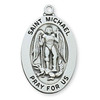 Detail of the Sterling St. Michael Medal