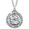 20IN Round Sterling St. Peregrine Necklace